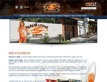 Tablet Screenshot of papayalodge.com